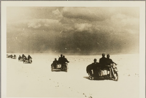 Soldiers riding motorcycles with sidecars (ddr-njpa-13-1682)