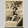 Nisei girl in a rowboat (ddr-densho-174-12)
