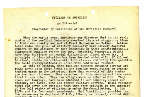Citizens of Subjects? An Editorial (ddr-csujad-19-62)