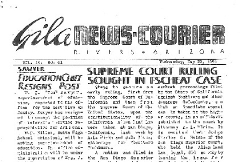 Gila News-Courier Vol. IV No. 41 (May 23, 1945) (ddr-densho-141-400)
