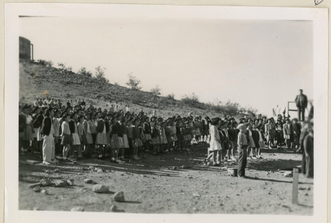 Students listening to Dr. James (ddr-densho-37-969)