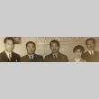 Wakamoto Pharmaceutical Co. president, Kinya Nagao, posing with his wife and others (ddr-njpa-4-1065)