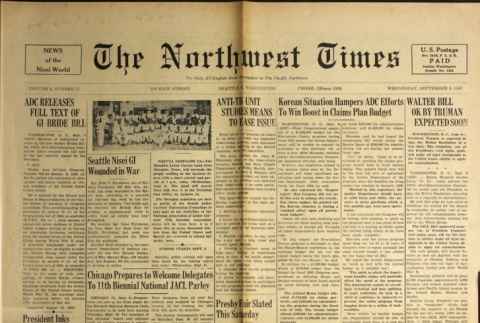The Northwest Times Vol. 4 No. 71 (September 6, 1950) (ddr-densho-229-240)
