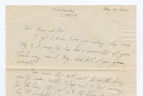 Letter from Tadashi Ishida to Mr. & Mrs. Y Ishida (ddr-densho-535-188)