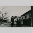 President Katsuko Nakata with father and buyers (ddr-densho-353-160)