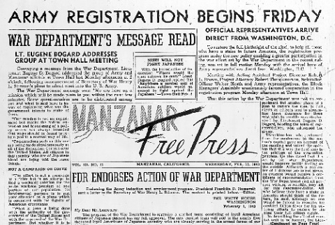 Manzanar Free Press Vol. III No. 12 (February 10, 1943) (ddr-densho-125-103)