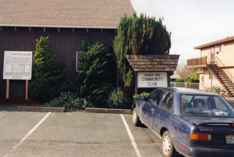 Rainier View Community Club sign at the office building (ddr-densho-354-682)