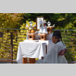 Rev. Yuasa of Konko Church at dedication of terrace overlook structure (ddr-densho-354-2261)