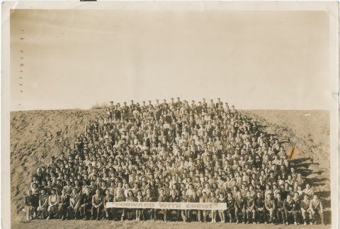 Group photograph of the Y.P.C.C. at Tule Lake (ddr-densho-296-26)
