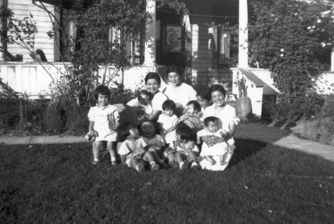 Family at Bainbridge Gardens (ddr-densho-34-15)