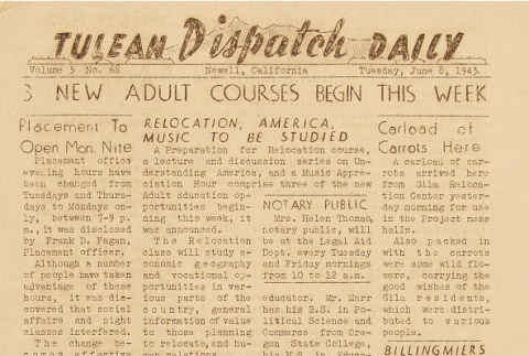 Tulean Dispatch Vol. 5 No. 68 (June 8, 1943) (ddr-densho-65-235)