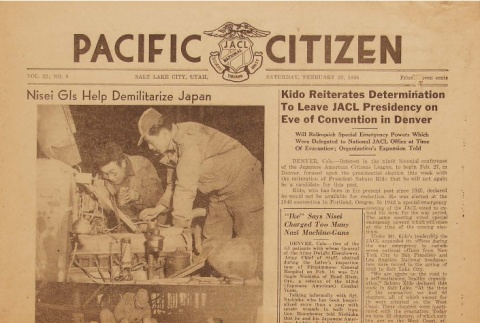 Pacific Citizen Vol. 22 No. 8 (ddr-densho-121-14)