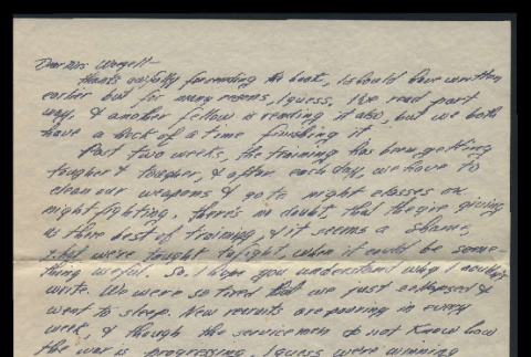 Letter from Pvt. Paul Takagi to Mrs. Waegell, July 12, 1944 (ddr-csujad-55-2320)