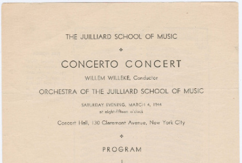 Julliard concert program (ddr-densho-367-30)