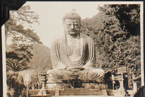 Large statue of Buddah (ddr-densho-326-302)