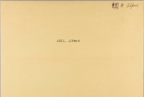 Envelope of Albert Amii photographs (ddr-njpa-5-36)