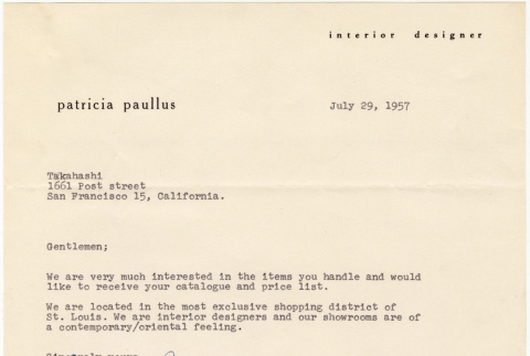 Letter from Patricia Paullus to Takahashis (ddr-densho-424-76)
