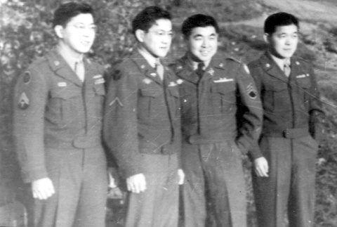 Four military brothers (ddr-densho-75-1)