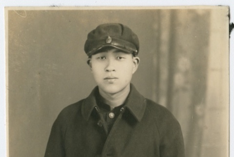 Portrait of Japanese boy in coat (ddr-densho-325-192)