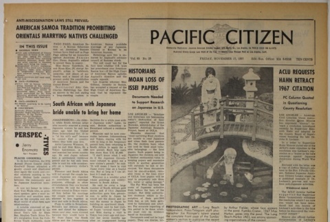 Pacific Citizen, Vol. 65, No. 20 (November 17, 1967) (ddr-pc-39-47)