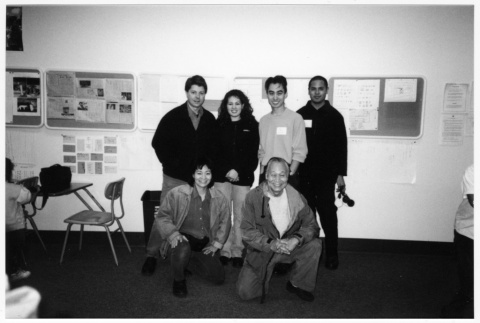 Production crew photo at Japanese Language School Reunion (ddr-densho-506-127)