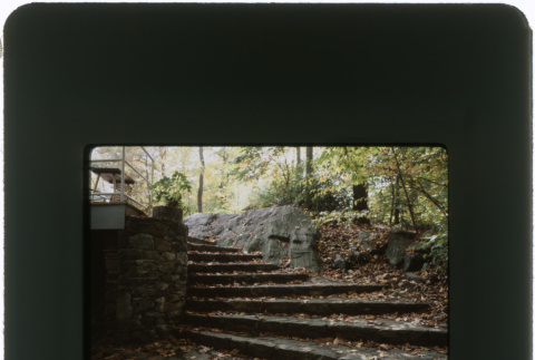 Outdoor staircase at the Lynton project (ddr-densho-377-446)