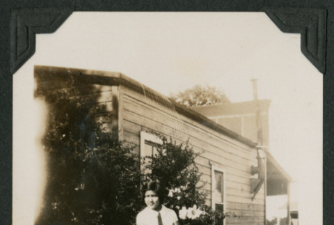 woman in yard (ddr-densho-378-550)