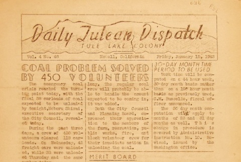 Tulean Dispatch Vol. 4 No. 48 (January 15, 1943) (ddr-densho-65-135)