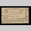 Notice of classification, DSS form 57 rev., Osamu Oseto (ddr-csujad-55-1897)