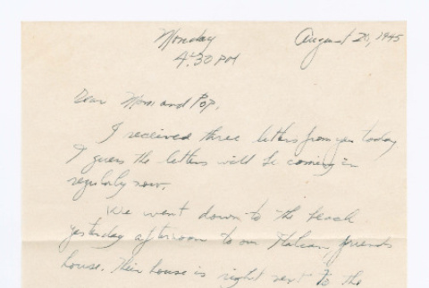 Letter from Tadashi Ishida to Mr. & Mrs. Y Ishida (ddr-densho-535-241)
