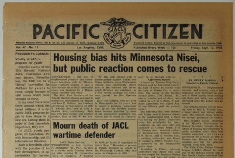 Pacific Citizen, Vol. 47, No. 11 (September 12, 1958) (ddr-pc-30-37)