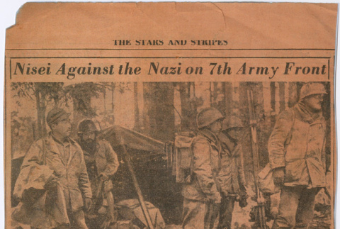 Article titled: Nisei Against the Nazi on 7th Army Front (ddr-densho-539-109)