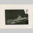 Front view of a battleship model (ddr-densho-37-1350)