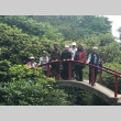 White River Buddhist Association Tour group posing on Moon Bridge (ddr-densho-354-2602)