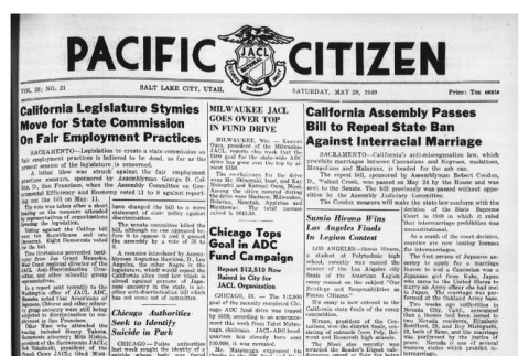 The Pacific Citizen, Vol. 28 No. 21 (May 28, 1949) (ddr-pc-21-21)