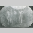 Four men outside tents.  Joe Iwataki second from right (ddr-ajah-2-633)