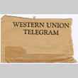 Western Union Telegram to Yuri Domoto from Toichi Domoto (ddr-densho-356-546)