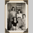 Four women in formal dresses (ddr-densho-542-428)