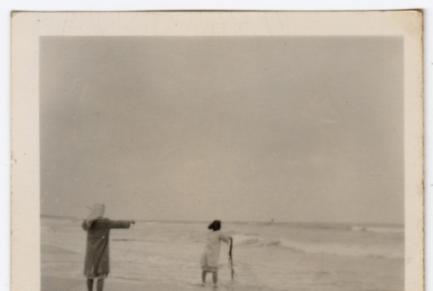 Two women at Half Moon Bay (ddr-densho-433-1165)