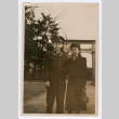 Mitsuye Takemiya and Charles Roeslin Jr. in front of Shimigamo Shrine (ddr-densho-550-21)