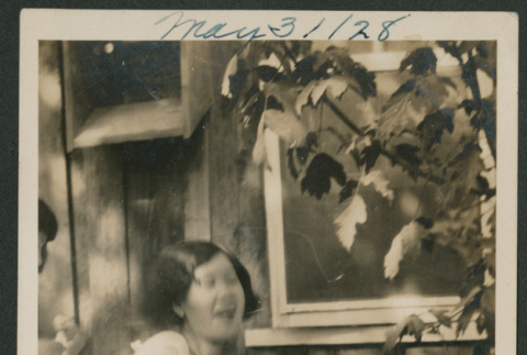 woman outside building (ddr-densho-378-679)