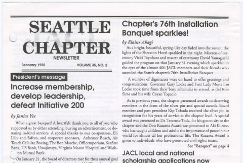 Seattle Chapter, JACL Reporter, Vol. 35, No. 2, February 1998 (ddr-sjacl-1-551)