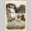 Five women on lawn (ddr-densho-341-103)