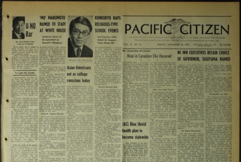 Pacific Citizen, Vol. 71, No. 21 (November 20, 1970) (ddr-pc-42-46)