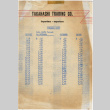 List of shipping costs to Japan (ddr-densho-424-254)