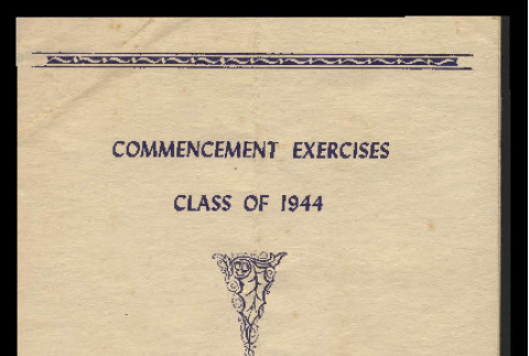 Commencement exercises, Class of 1944, Poston II High School (ddr-csujad-55-1705)