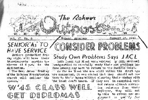 Rohwer Outpost Vol. VI No. 6 (January 13, 1945) (ddr-densho-143-235)