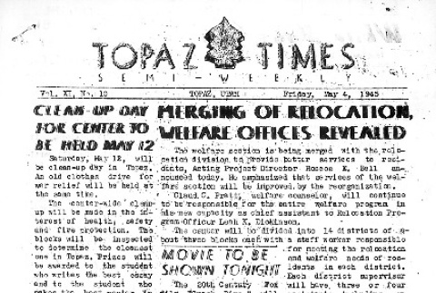 Topaz Times Vol. XI No. 10 (May 4, 1945) (ddr-densho-142-404)