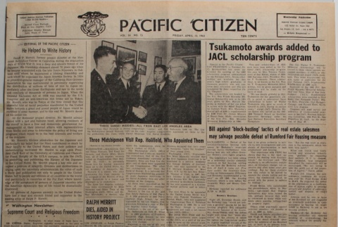Pacific Citizen, Vol. 56, No. 15 (April 12, 1963) (ddr-pc-35-15)