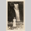 Dorothy Morita at Multnomah Falls (ddr-densho-409-31)
